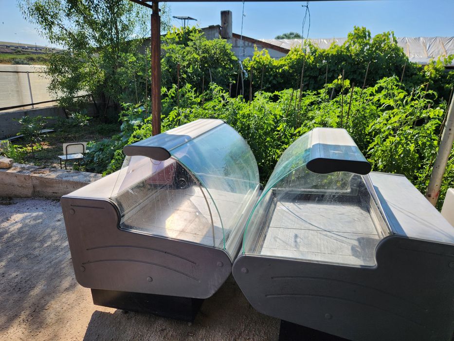 Vitrine de carne de 130 cm 2 bucati