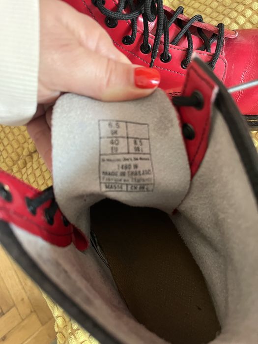 Doc Martens червен лак