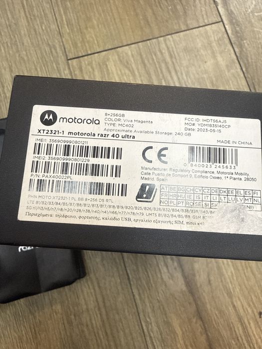 Motorola razr 40 ultra 8/256gb viva magenta Перфектен!