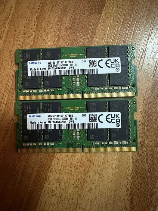kit RAM laptop DDR4 Samsung 64GB 3200
