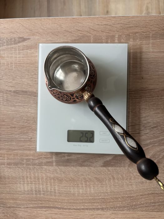 Джезве за турско кафе от мед, ръчна изработка