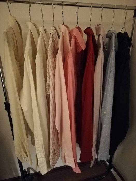 12 cămăși femei, măsură 38,bumbac cu elastan, diferite culorielastan,