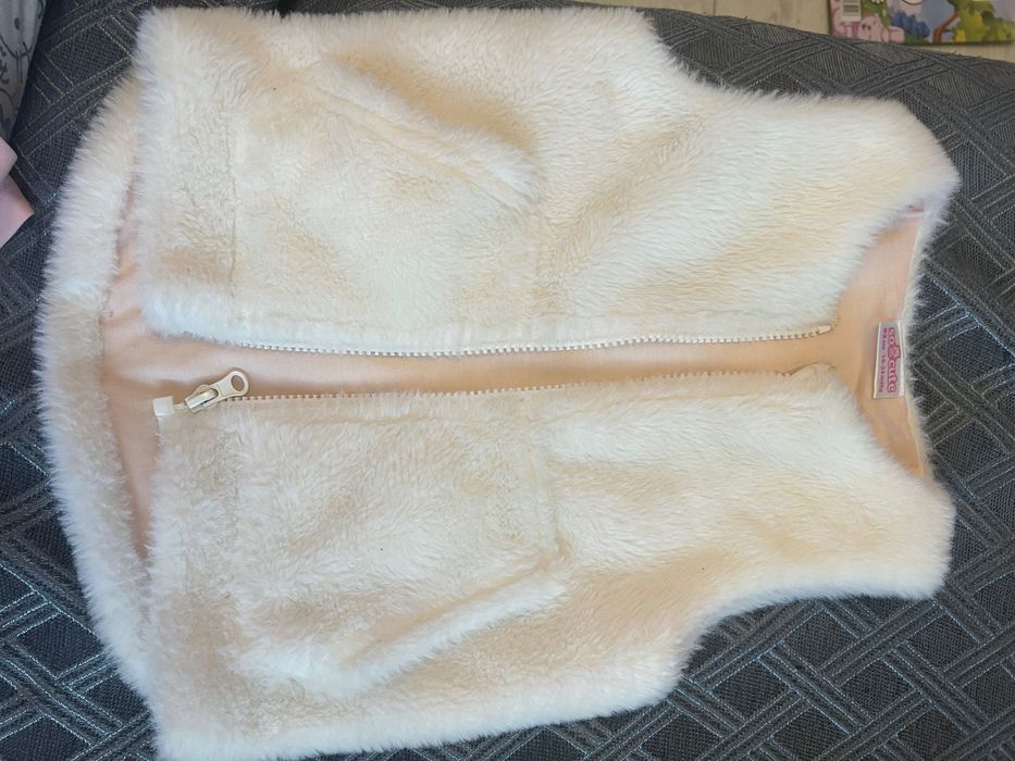 Benetton рокла и пухено елече 92