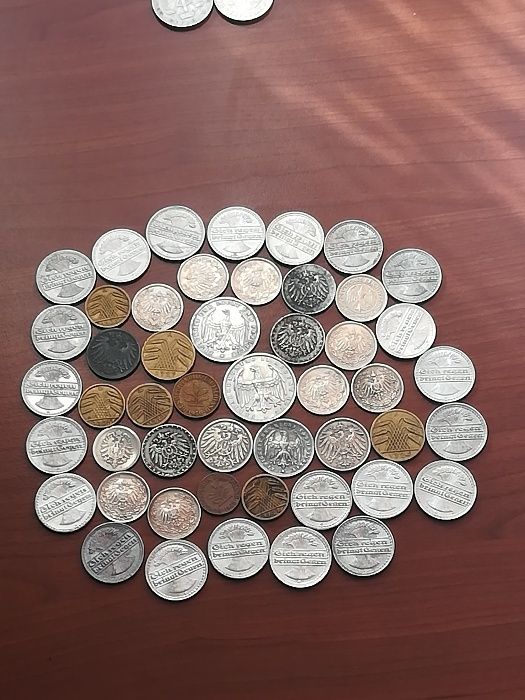 Сребърни и обикновени монети от Германия, Русия, Малайзия...