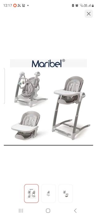 Стульчик для кормления 3 в 1 Maribel