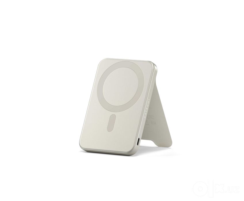 ( Повербанк с подставкой Qi2 5K Magnetic Power Bank Sand