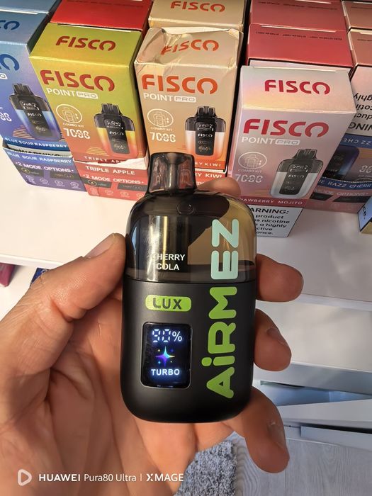 Vape 100.000 Puffs Airmez Gama De Lux Reincarcabil Mod Turbo