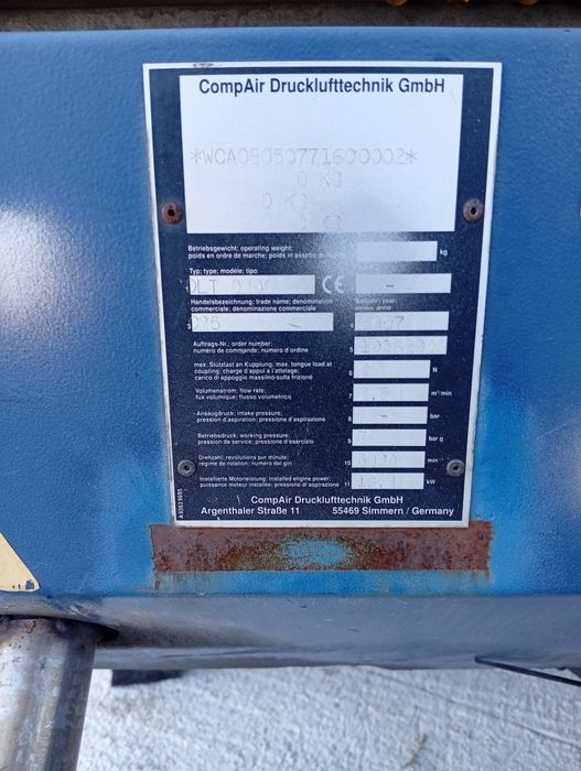 Compresor industrial CompAir 25 C + Picamer -demolator Atlas Copco Tex