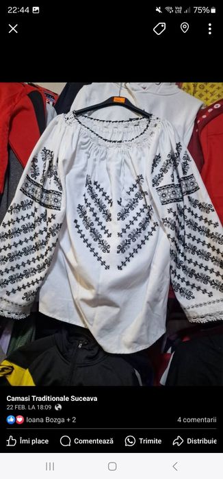 Camasi Traditionale cu margele cusute manual disponibile
