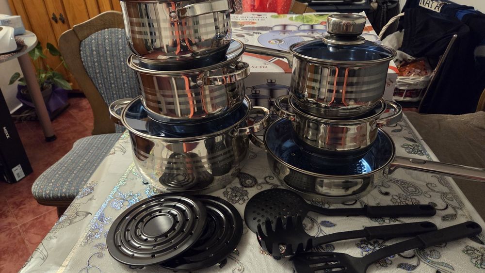Oale de inox cu fundul gros
