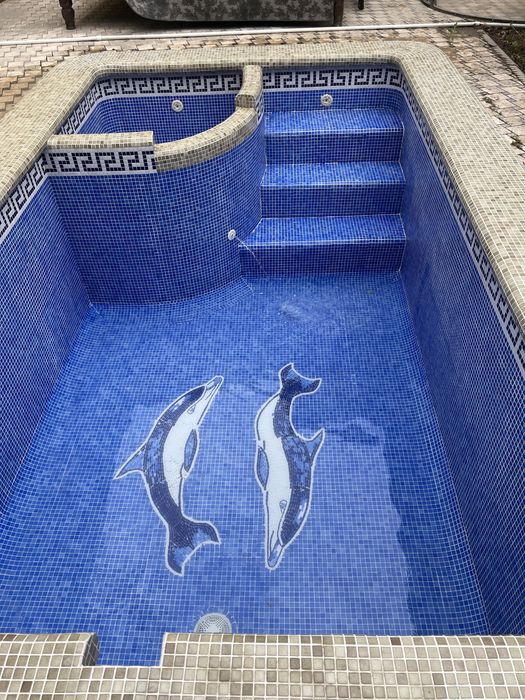 Мойка бассейнов и реставрация замена песка