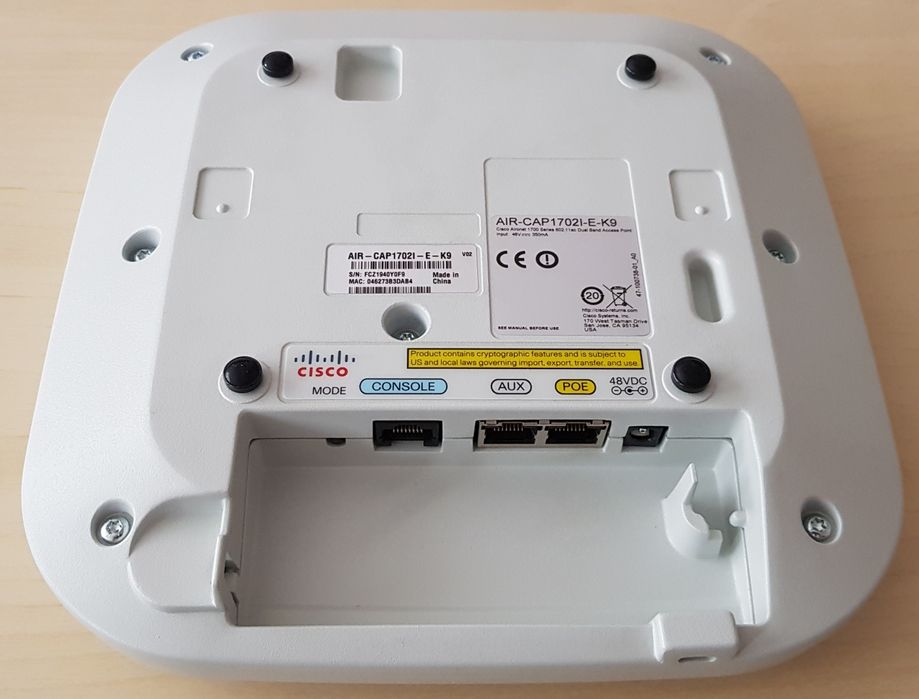 WiFi Cisco AIR CAP 1702I E-K9 + Power Injector