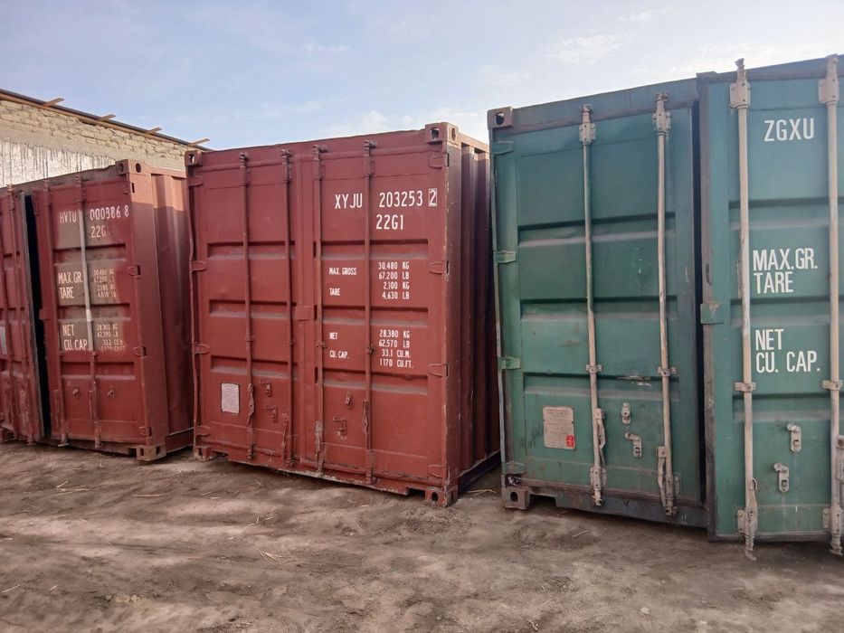 6 метрлик ва 12 метрлик пустой кантенерлар сотувда