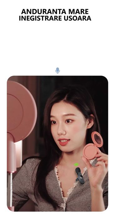 Microfon fara fir pentru interviuri video/ Lavaliera