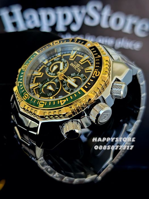 INVICTA Akula Kromo Swiss 55 mm, Инвикта нов мъжки часовник