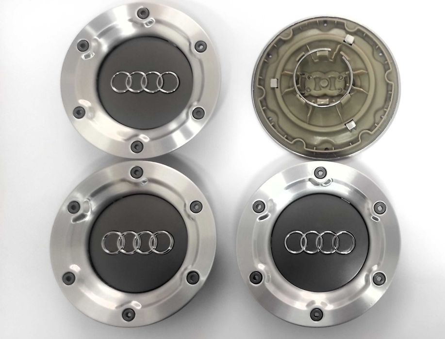 Капачки за АУДИ/AUDI - 146 мм. Цвят: сребристо-сив и сребристо-черен