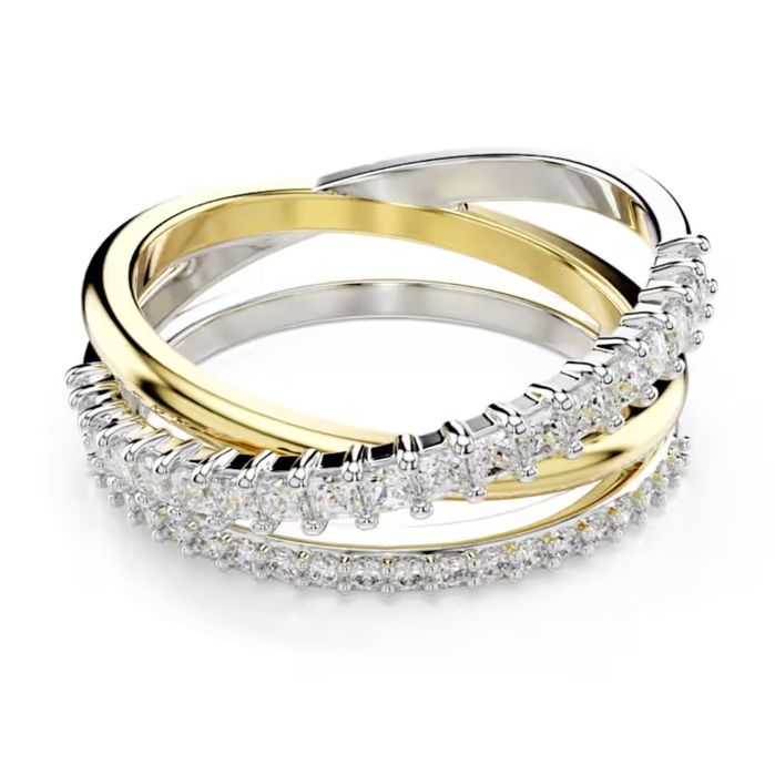 Inel Hyperbola
Tăieturi mixte, Alb, Finisaj metalic mixt