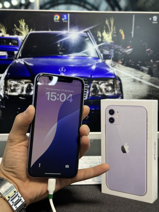 iPhone 11 ,Purple, 64GB