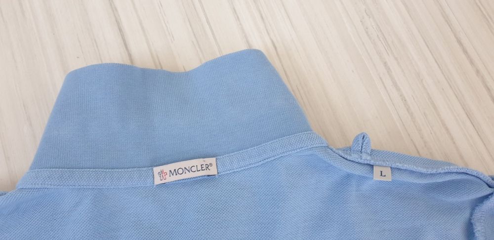 Moncler Pique Cotton Mens Size L ОРИГИНАЛ Мъжка Тениска!