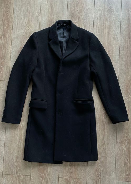 Palton de lână cu guler detașabil MANGO