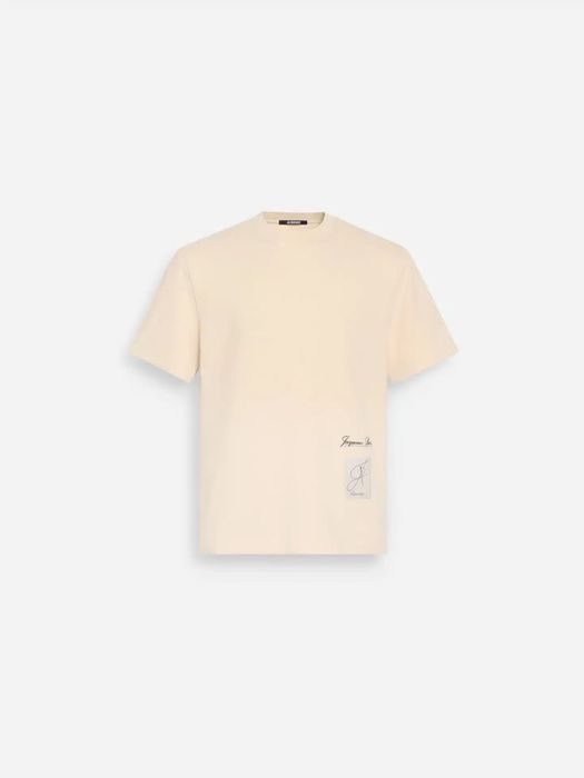 Мъжка тениска T-shirt Montaigne patch beige Jacquemus