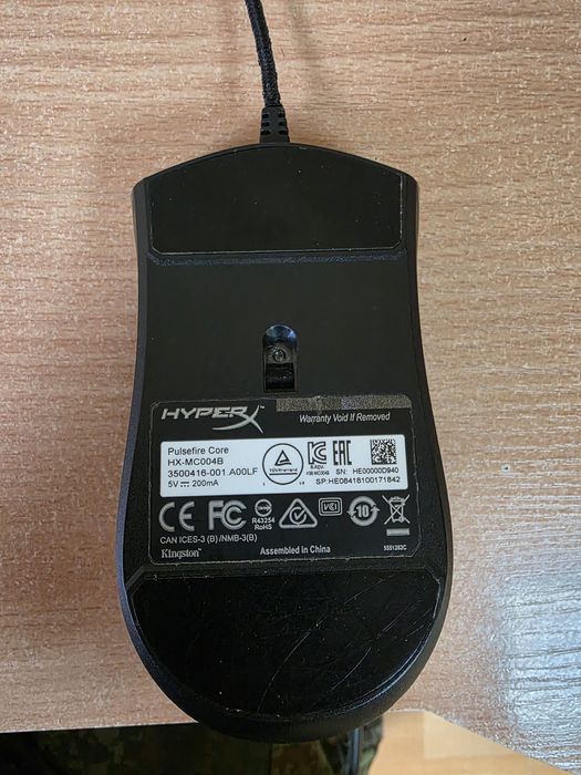 Геймърска мишка HyperX Pulsefire Core – RGB, 6200 DPI