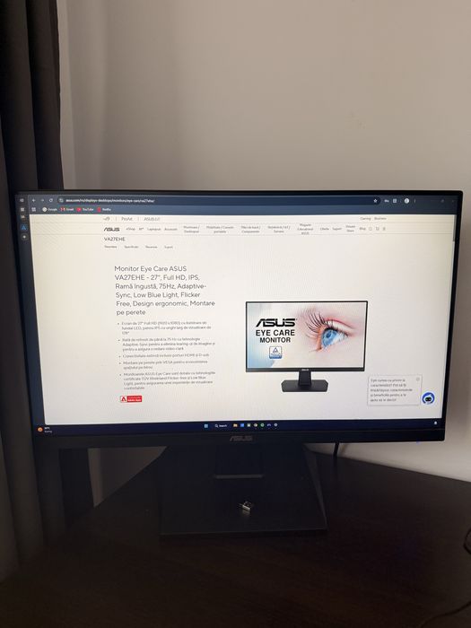 Monitor Asus 27inch