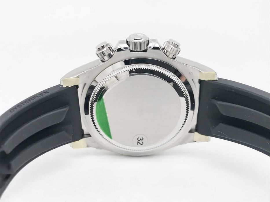 Rolex Daytona 126519 – 40mm – Сребрист циферблат – Керамичен безел – Каучукова каишка – реални снимки