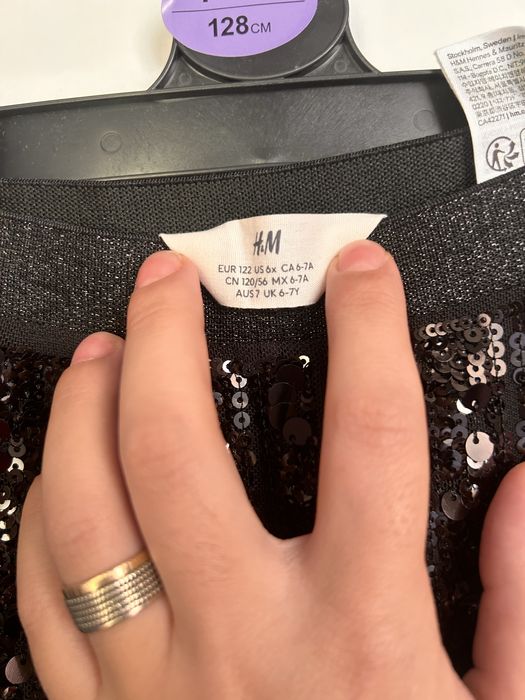 Compleu paiete fetite H&M 6-7 ani