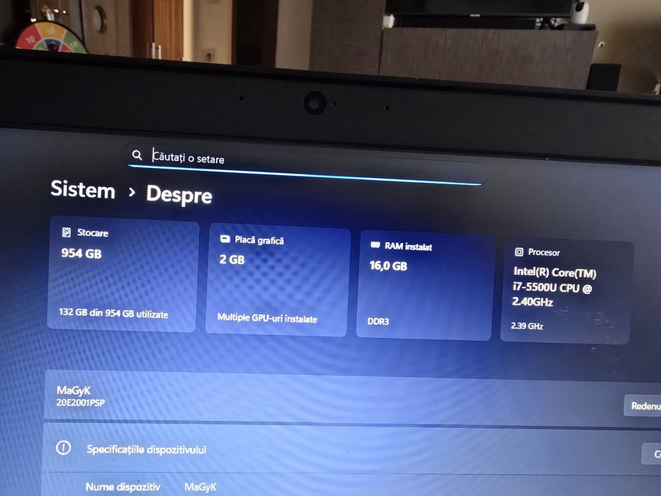 Laptop ThinkPad w550s