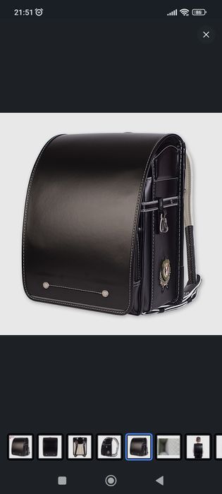 Ранец Randoseru Sensei черный,, кожа