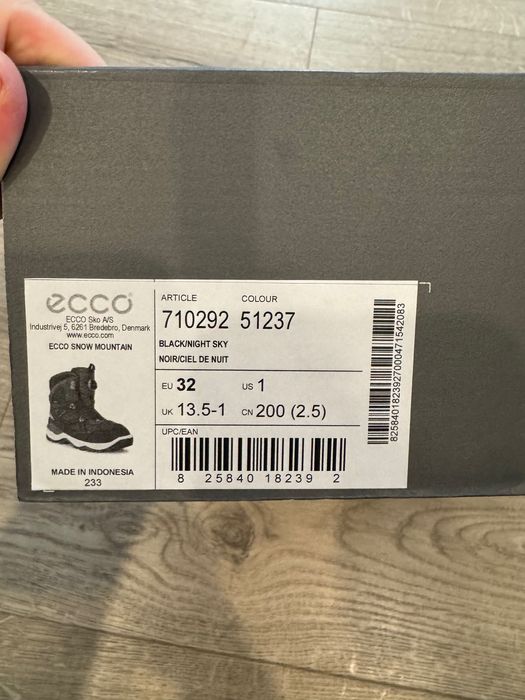 Новые ботинки Ecco Snow Mountain 32pp