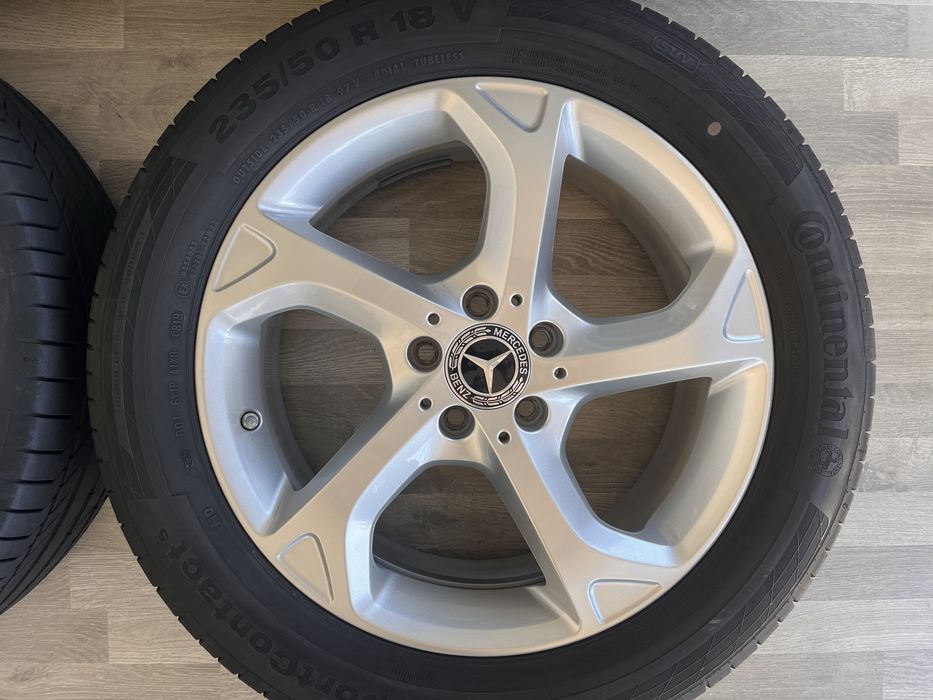 Оригинални джанти 18 цола 5х112 за Мерцедес с летни гуми 235/50/18