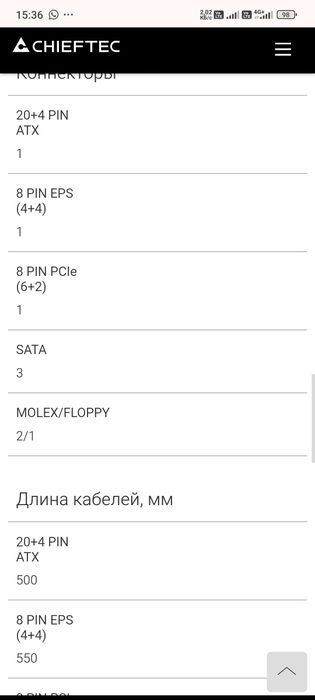 Блок питания 500w