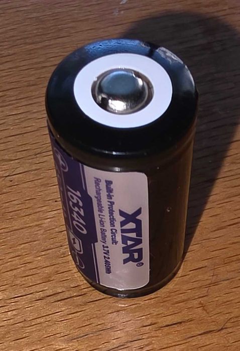 Нова презареждаема Йонно-Литиева Батерия Xtar 16340 650mAh