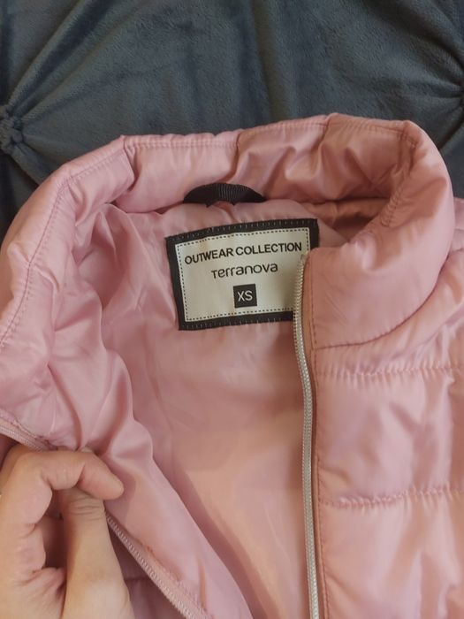 Geacă matlasată de toamnă roz pudră Terranova