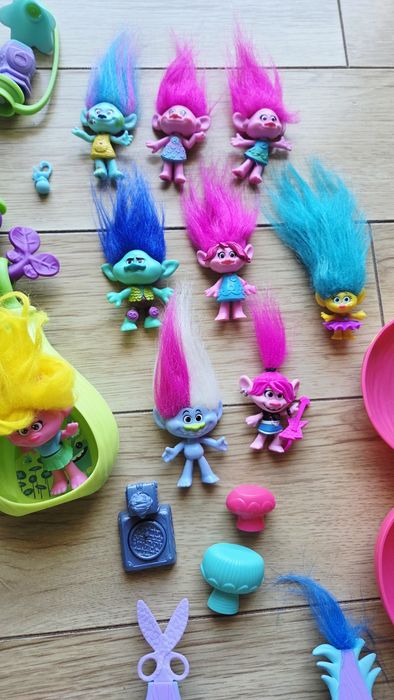 Trolls jucării figurine, coafor, copac
