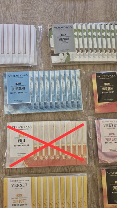 Мъжки / Дамски / Унисекс мини парфюмчета Yodeyma - Verset по 10 броя в опаковка - 1,2 ml.