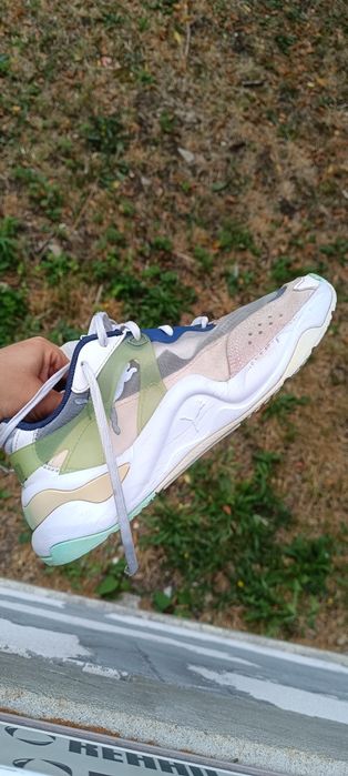 Puma Rise White Mist Green Cantaloupe