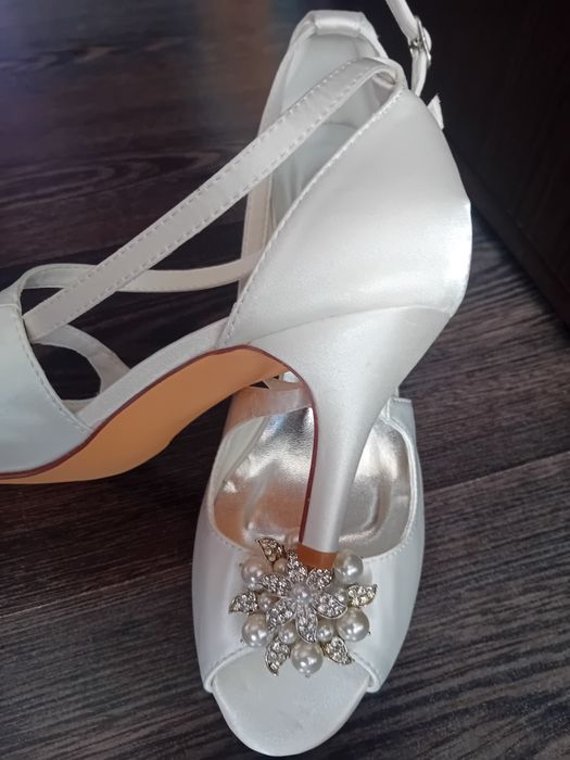 Sandale mireasa ivory