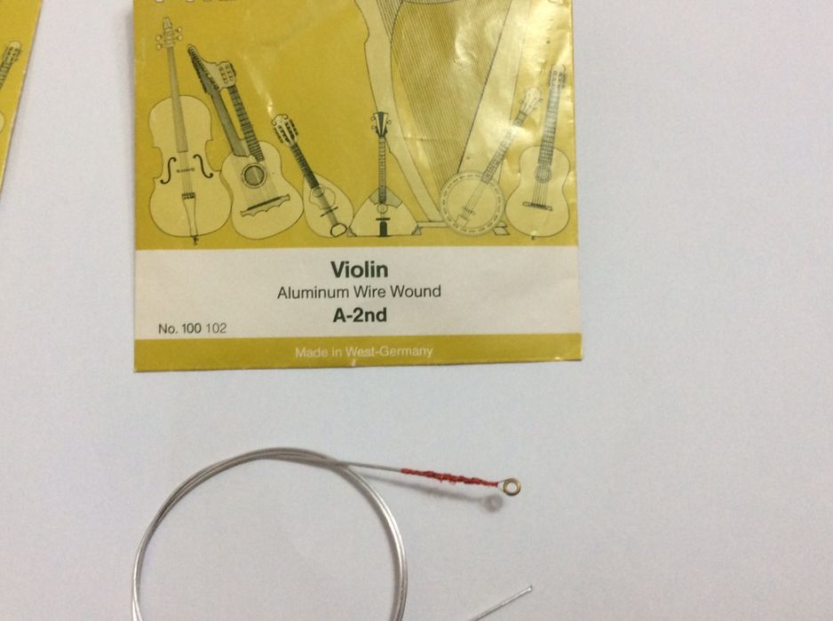 2 corzi vioara aluminiu Pyramid A-2nd D-3rd