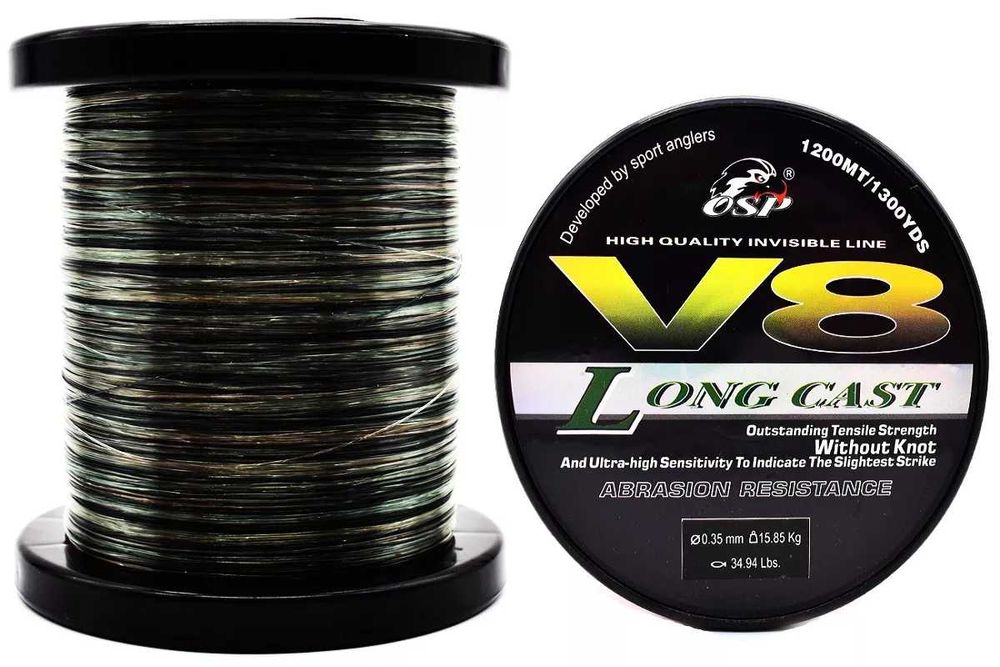 НОВО Страхотна Корда/Влакно 1000/1200м/350м/300 Osp V8 Корда