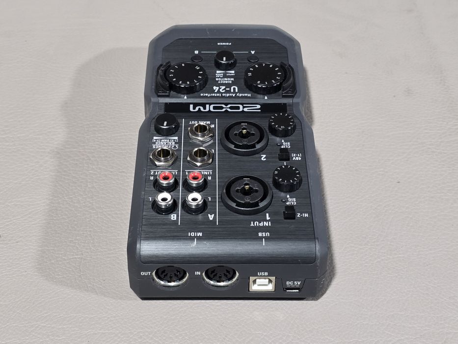 Interfață audio ZOOM U-24, handy audio , stereo,  usb ,xlr,