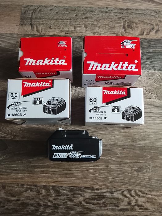 4 buc baterii Makita de 6A Noi.