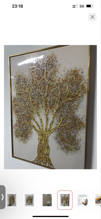 Картина 3Д кристалами