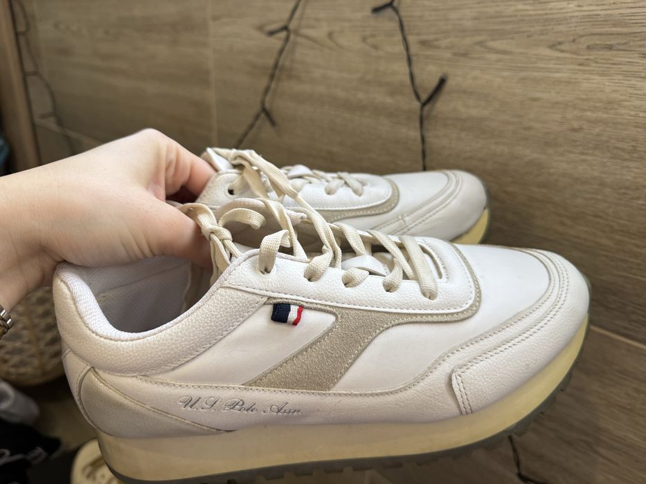 Бели сникърси U.S. Polo