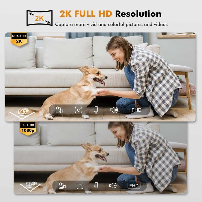 DIHOOM Външна акумулаторна камера с WiFi