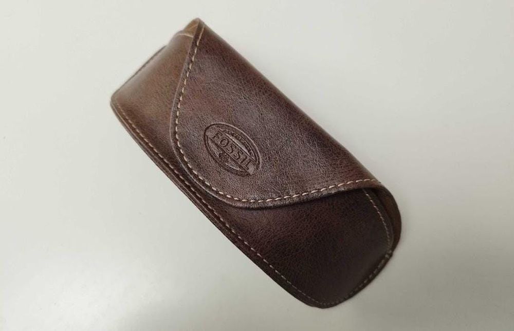 Toc Ochelari Fossil piele maro