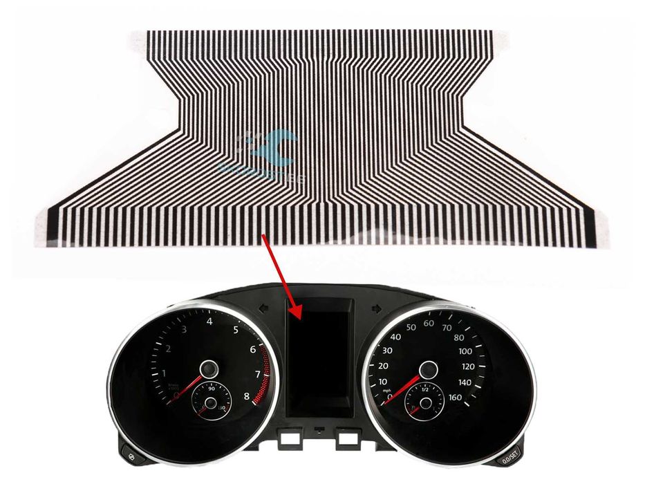 Лентов Кабел за Ремонт LCD Дисплей Audi Volkswagen Seat Skoda