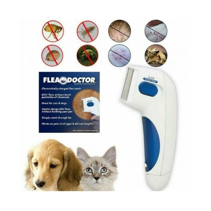 Електрически гребен за убиване и почистване от бълхи на домашни животни